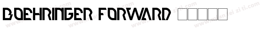 Boehringer Forward字体转换